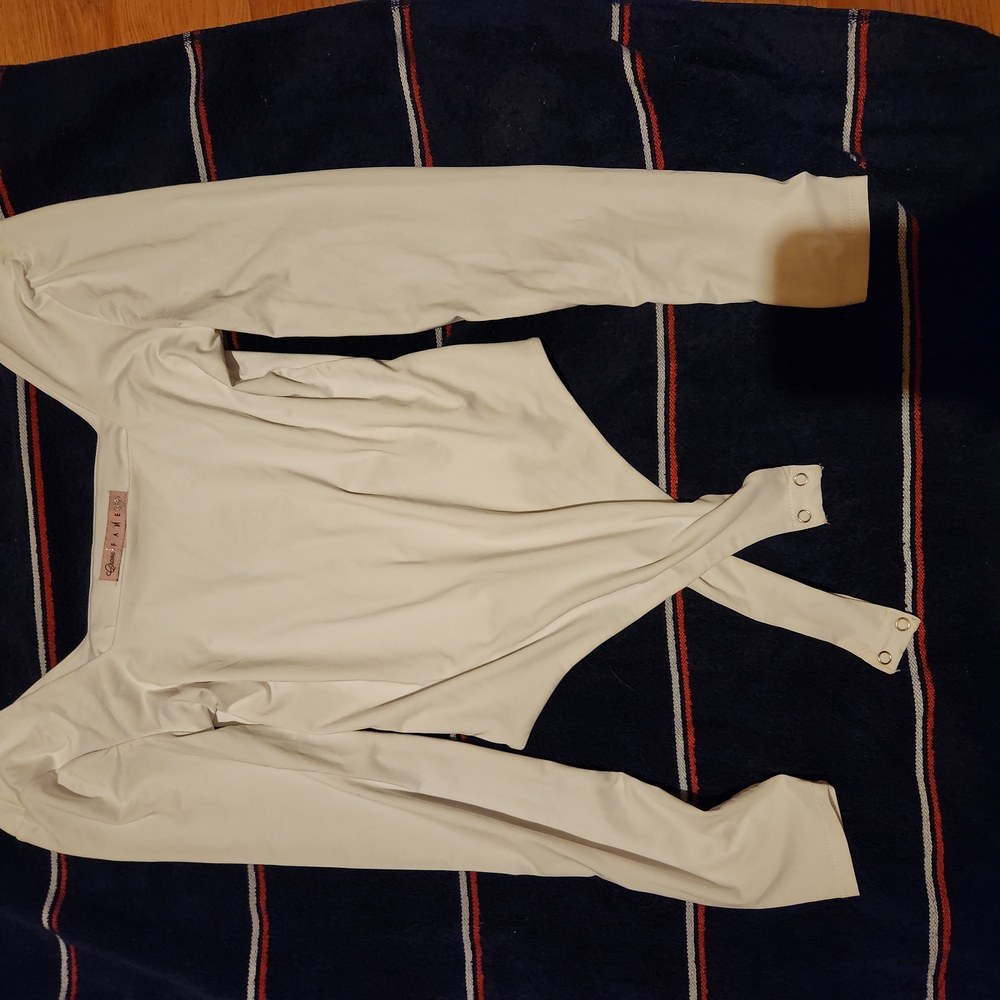 Crave Fame Cream Long Sleeve Bodysuit